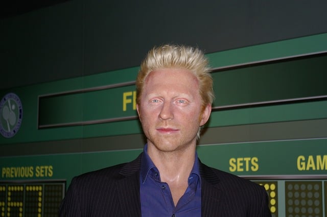 a wax figure of tennis player Boris Becker