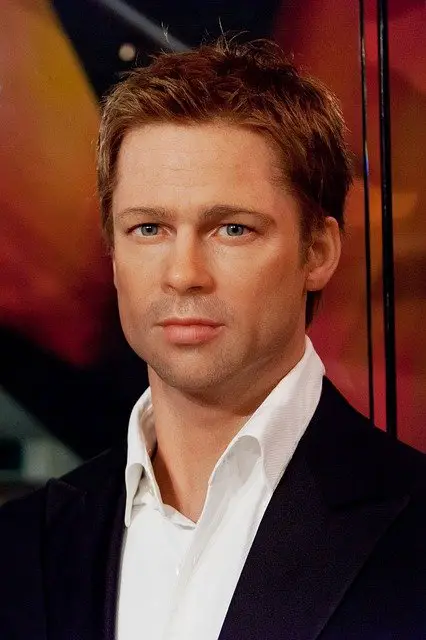 best wax figure of Brad Pitt young healthy and happy