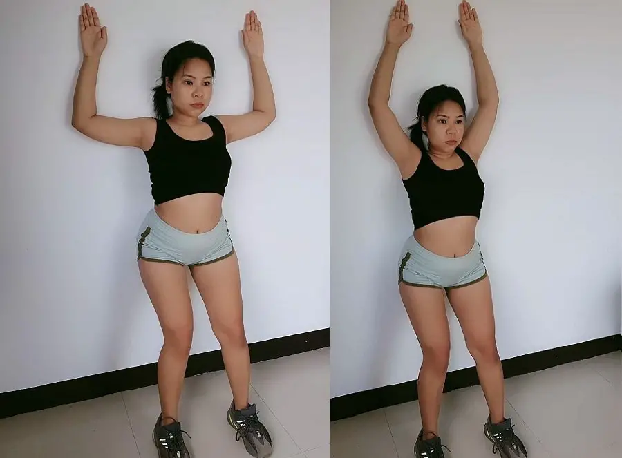 wall slide exercise 1 for a straight posture stand taller