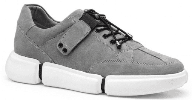 height increasing grey sneakers